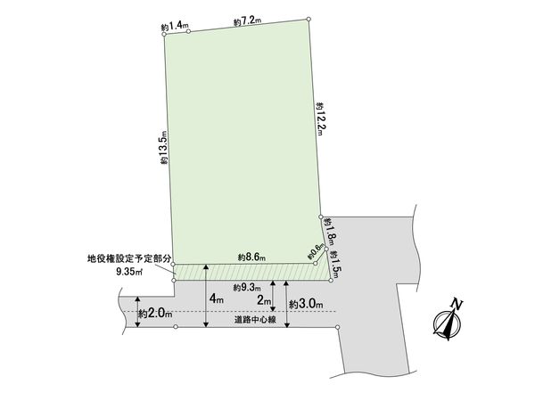 西山町 土地(C号地) 区画図 西山町 土地(C号地) 区画図