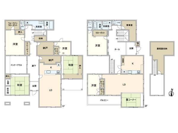 親王塚町戸建 間取図(平面図) 親王塚町戸建 間取図(平面図)