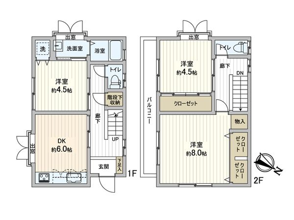 西蔵町戸建 間取図(平面図)