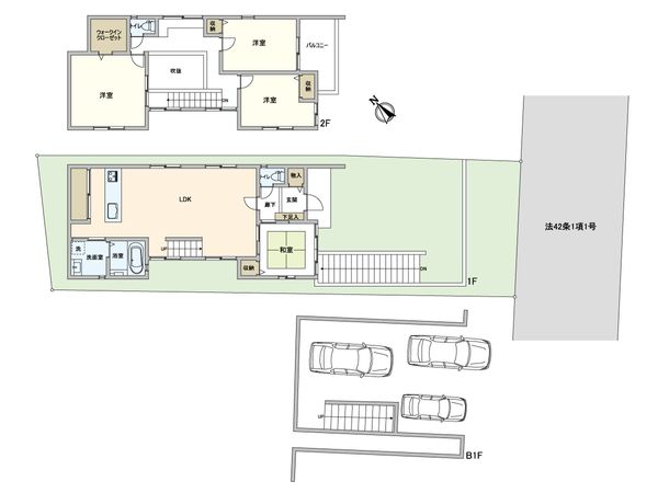 老松町戸建 間取図(平面図) 間取図(平面図)