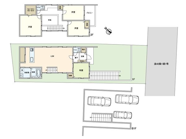 老松町戸建 間取図(平面図) 老松町戸建 間取図(平面図)