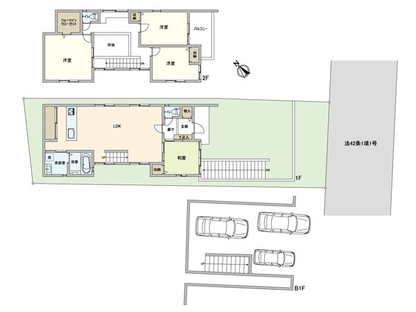 老松町戸建 間取図(平面図) 老松町戸建 間取図(平面図)
