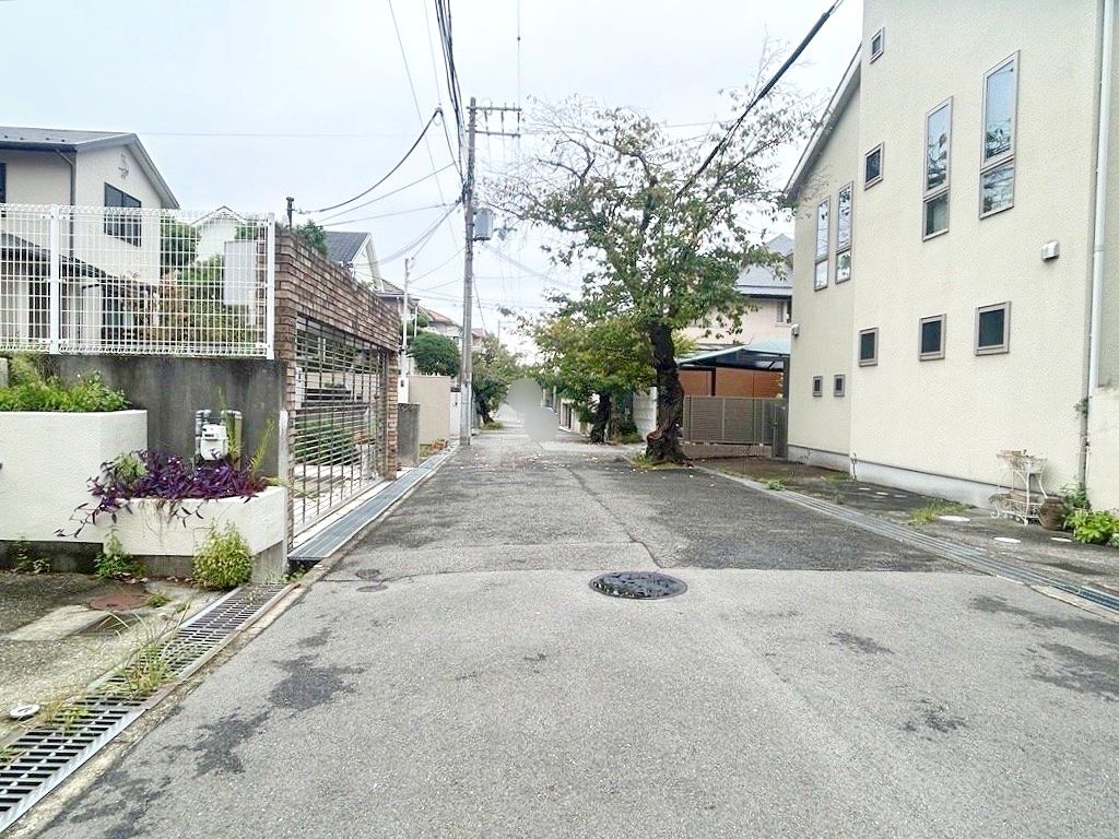 岩園町戸建 前面道路含む外観 前面道路含む外観