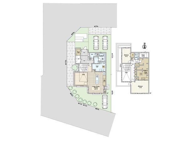 涼風町 戸建 間取図(平面図) 涼風町 戸建 間取図(平面図)