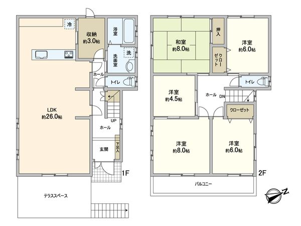 三条町 戸建 間取図(平面図) 三条町 戸建 間取図(平面図)