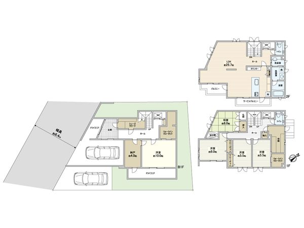 三条町戸建 間取図(平面図) 三条町戸建 間取図(平面図)