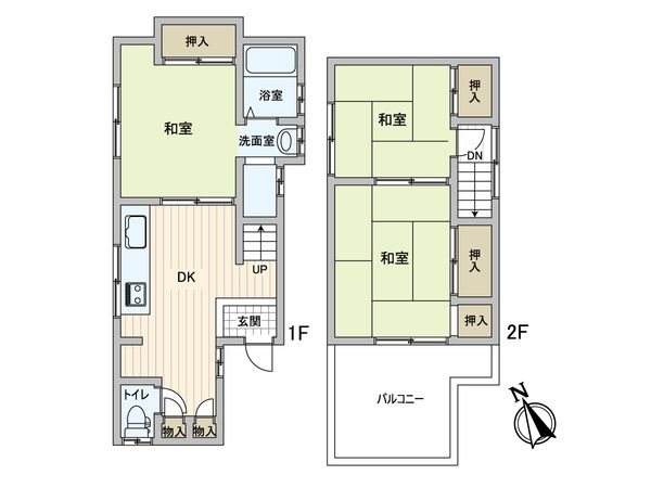 西宮市南甲子園2丁目 戸建 間取図(平面図) 西宮市南甲子園2丁目 戸建 間取図(平面図)