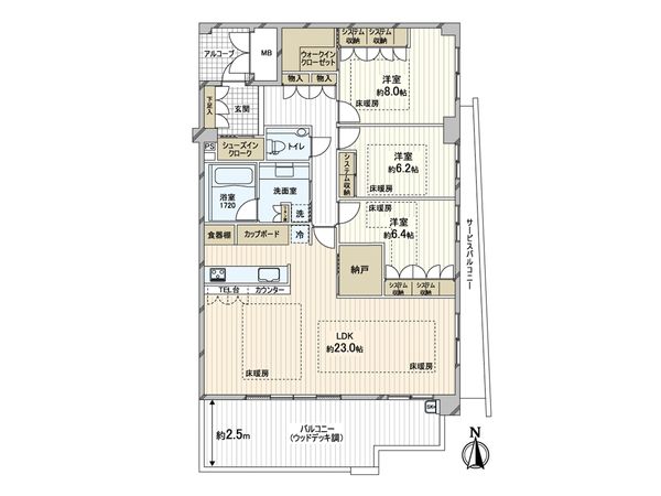 芦屋ウエストヒルアーバンライフ 間取図(平面図) 芦屋ウエストヒルアーバンライフ 間取図(平面図)