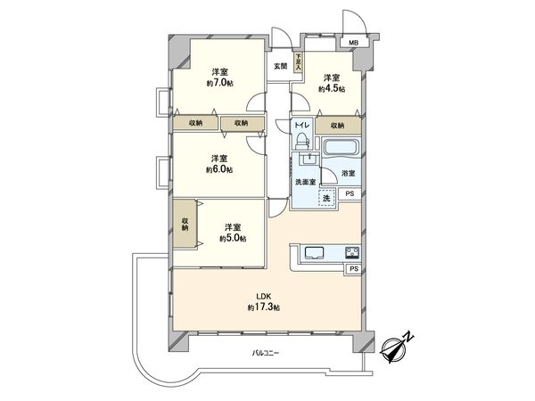 ソルディオ芦屋山手 間取図(平面図) 間取図(平面図)
