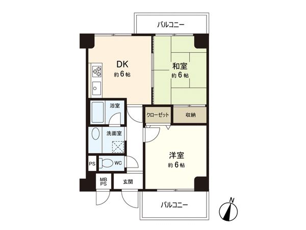 ライオンズマンション芦屋西蔵町 間取図(平面図) ライオンズマンション芦屋西蔵町 間取図(平面図)