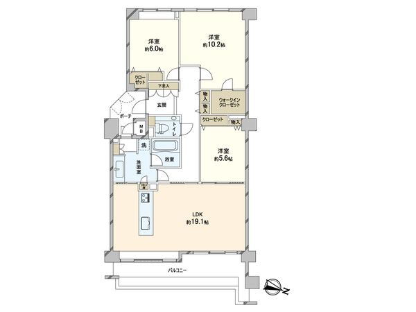 ファミール・グラン芦屋 間取図(平面図)
