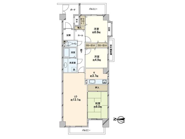 パーク・ハイム芦屋翠ケ丘 間取図(平面図) パーク・ハイム芦屋翠ケ丘 間取図(平面図)
