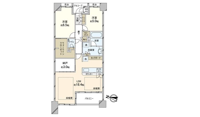 ワコーレ芦屋エンブレム 間取図(平面図) ワコーレ芦屋エンブレム 間取図(平面図)