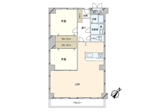 日商岩井芦屋マンション 間取図(平面図)