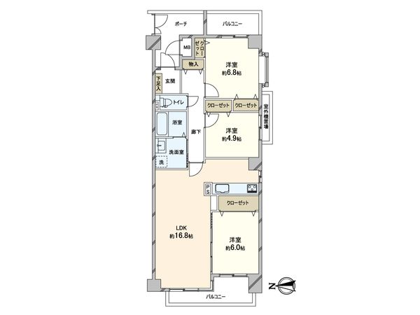 パーク・ハイム芦屋翠ケ丘 間取図(平面図) 間取図(平面図)