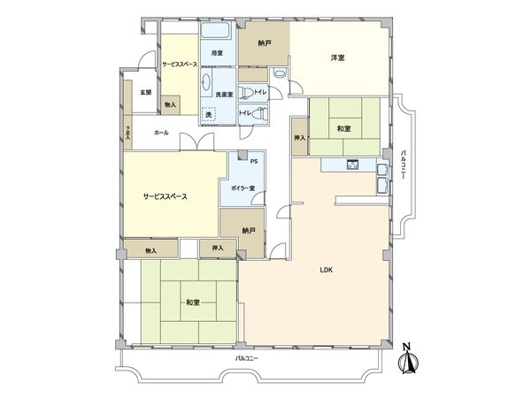ローズハイツ芦屋 間取図(平面図) ローズハイツ芦屋 間取図(平面図)