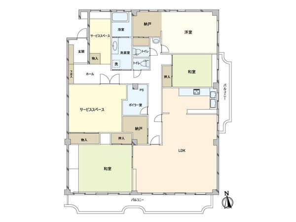 ローズハイツ芦屋 間取図(平面図) ローズハイツ芦屋 間取図(平面図)