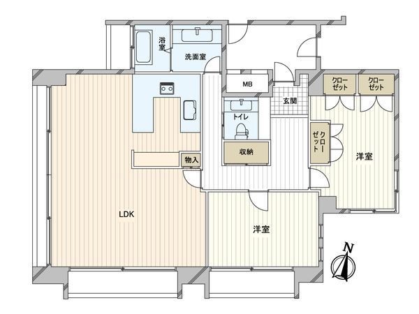 フリック・コート・アネックス 間取図(平面図)
