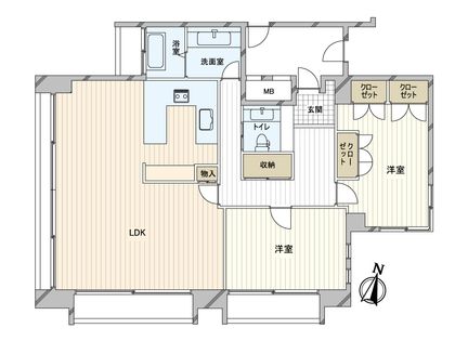 フリック・コート・アネックス 間取図(平面図)