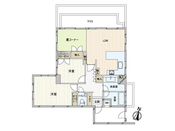 フリック・コート・アネックス 間取図(平面図)