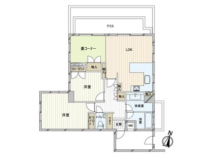 フリック・コート・アネックス 間取図(平面図)