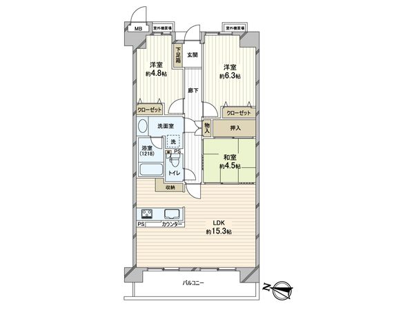 ステイツ芦屋西 間取図(平面図) ステイツ芦屋西 間取図(平面図)