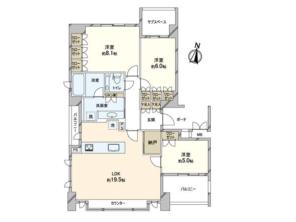 グランドメゾン山芦屋 間取図(平面図) グランドメゾン山芦屋 間取図(平面図)