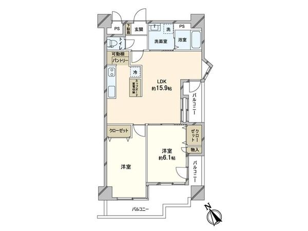 NEOダイキョー甲子園Ⅱ 間取図(平面図)