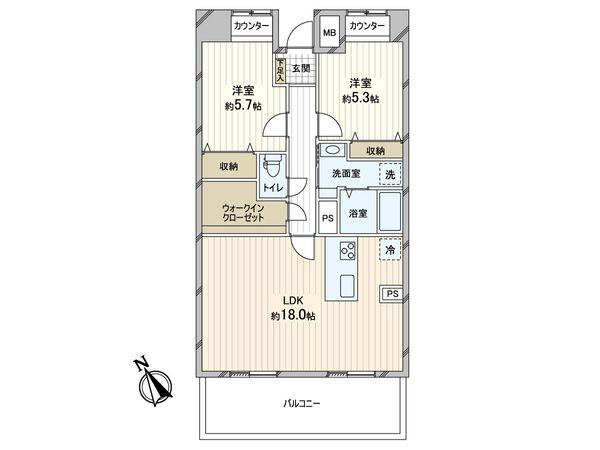 マリナージュ芦屋 間取図(平面図) マリナージュ芦屋 間取図(平面図)