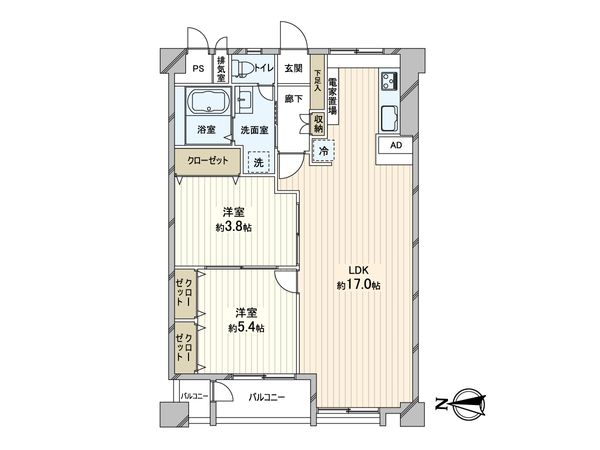 芦屋山打出住宅 間取図(平面図)