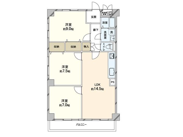 日商岩井芦屋マンション 間取図(平面図) 日商岩井芦屋マンション 間取図(平面図)