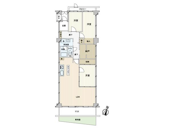 グリーンコーポ芦屋 間取図(平面図) グリーンコーポ芦屋 間取図(平面図)