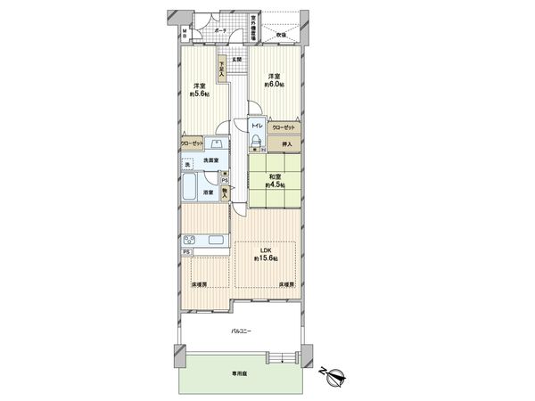 ファミール芦屋ガーデンスクエア Ⅳ番館 間取図(平面図) 間取図(平面図)