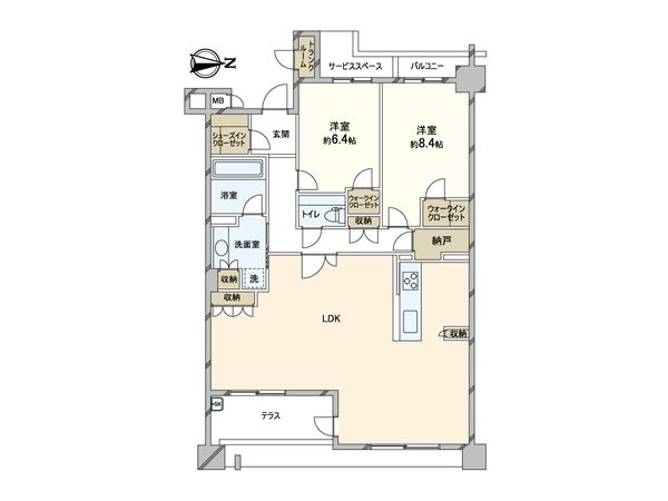 プラウド芦屋平田町 間取図(平面図) 間取図(平面図)