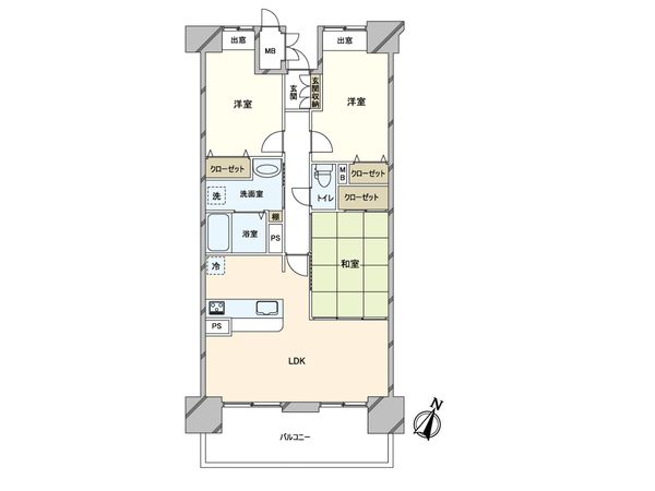 マリナージュ芦屋 間取図(平面図) マリナージュ芦屋 間取図(平面図)