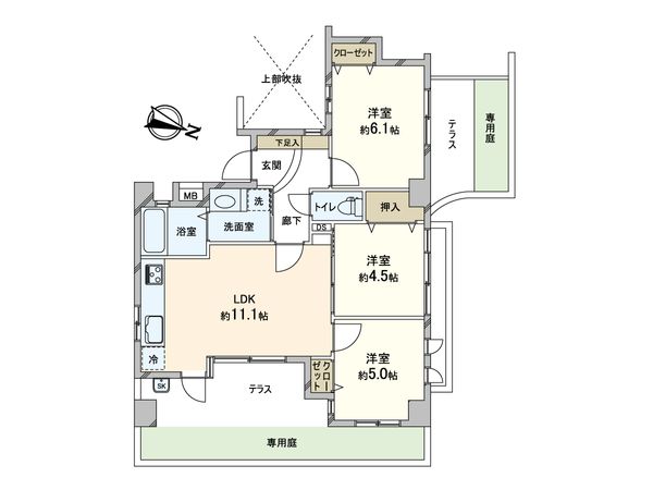 セレッソコート芦屋ガレリア 間取図(平面図)