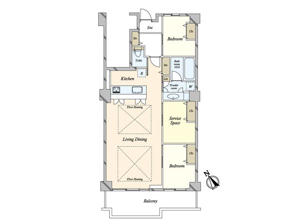 朝日プラザ芦屋山手 1番館 間取図(平面図) 朝日プラザ芦屋山手 1番館 間取図(平面図)