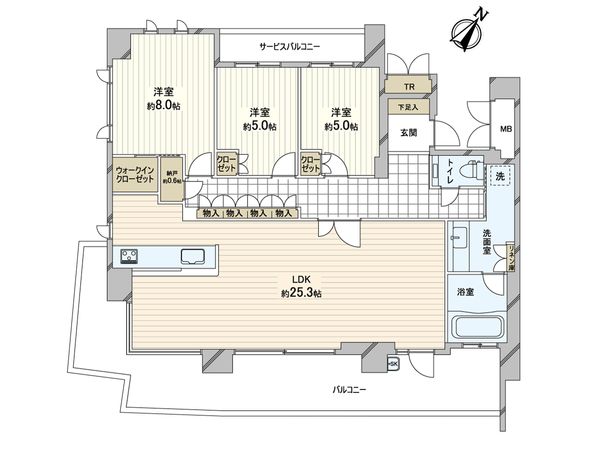 プラウド夙川 間取図(平面図) 間取図(平面図)