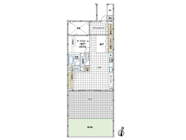 サンクタスコート芦屋レイトラル・ハウス棟 間取図(平面図) サンクタスコート芦屋レイトラル・ハウス棟 間取図(平面図)