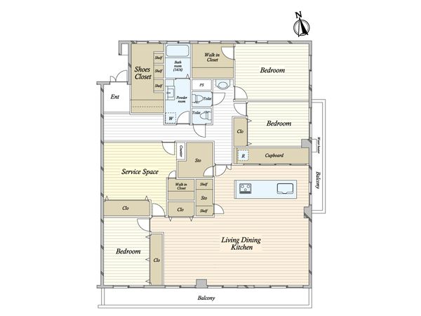 ローズハイツ芦屋 間取図(平面図) ローズハイツ芦屋 間取図(平面図)