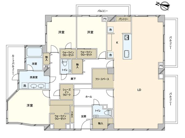 芦屋親王塚パークマンション 間取図(平面図)