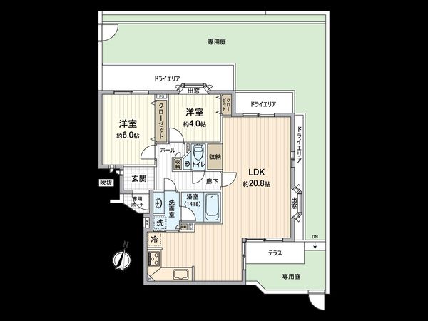 ファミーユ御影いずみ 間取図(平面図)
