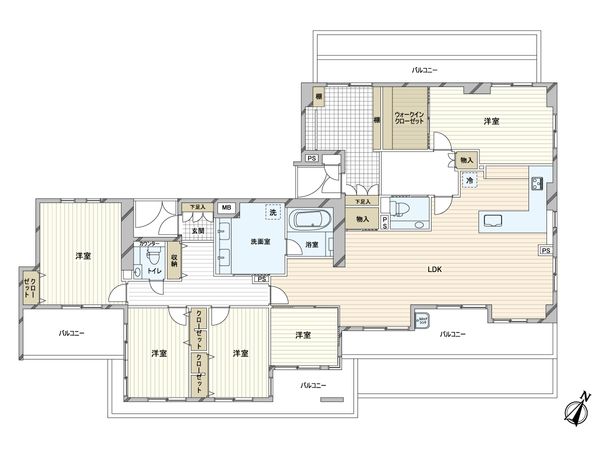 ワコーレ芦屋船戸町 間取図(平面図)