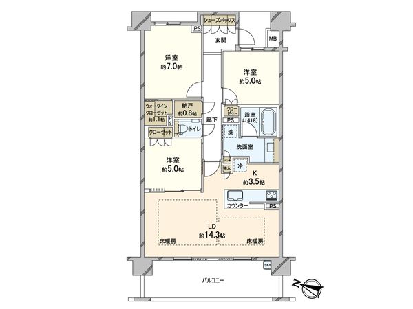 ザ・パークハウス芦屋レジデンス 間取図(平面図)