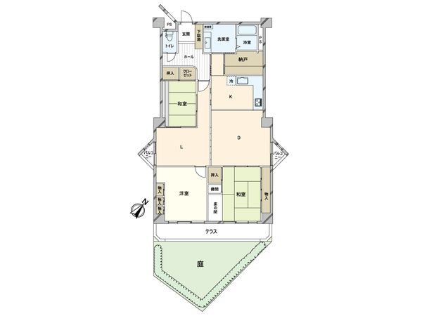 ハイツ苦楽園 A棟 間取図(平面図) ハイツ苦楽園 A棟 間取図(平面図)