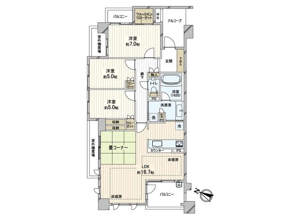 ステイツグラン夙川 間取図(平面図)