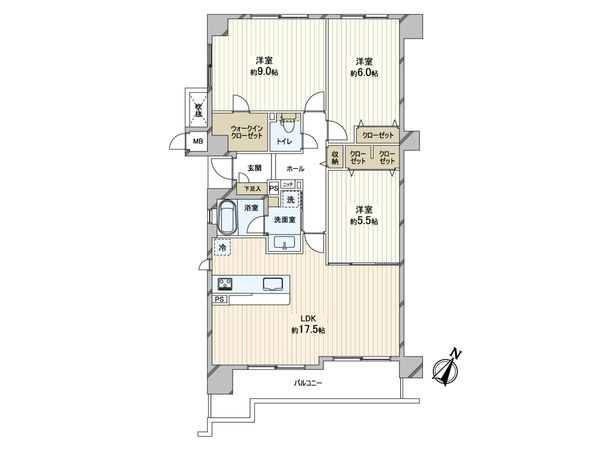 ベルアージュ蘆丘 間取図(平面図) ベルアージュ蘆丘 間取図(平面図)