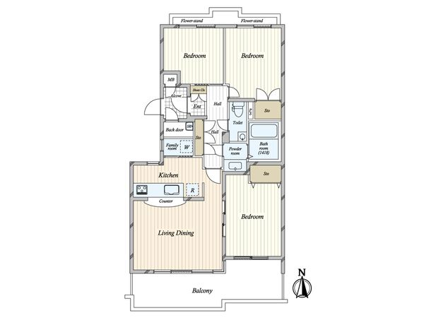 ロイヤル芦屋翠ケ丘 間取図(平面図)