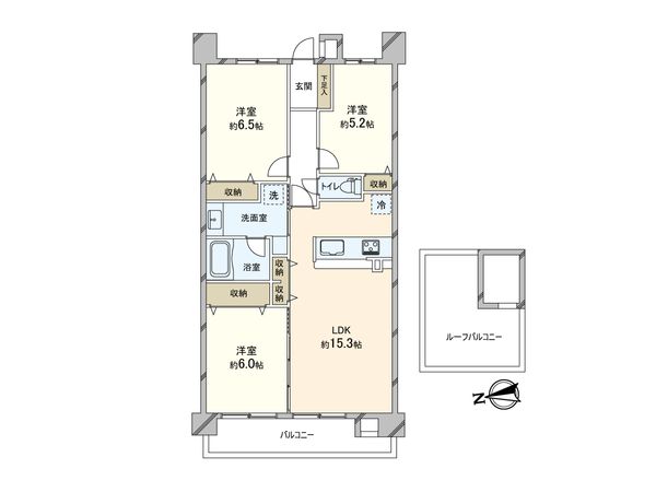 コスモ芦屋川シーサイドテラス 間取図(平面図) コスモ芦屋川シーサイドテラス 間取図(平面図)