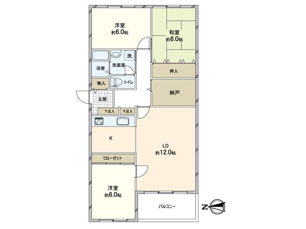 アステム芦屋 B棟 間取図(平面図) アステム芦屋 B棟 間取図(平面図)